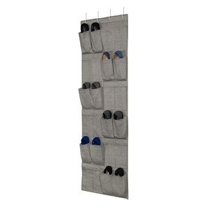 24 Pocket Fabric Over the Door Shoe Organizer